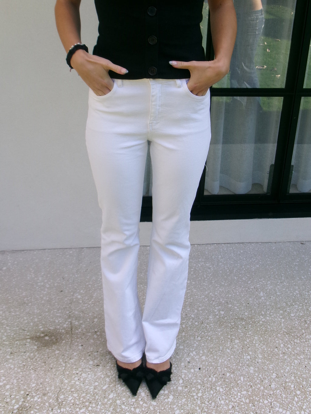 White jeans