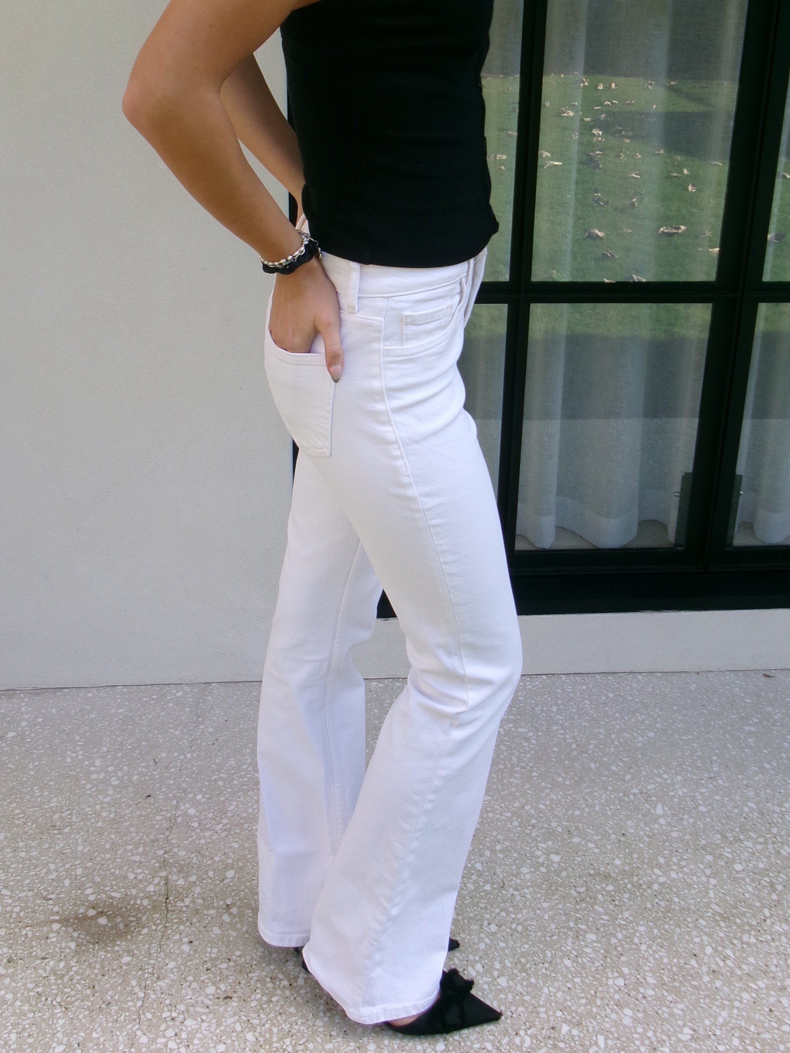 White jeans